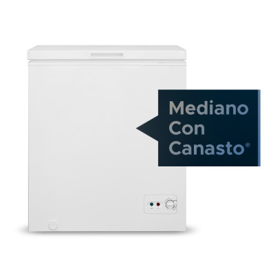 Freezer horizontal mediano con canasto y capacidad 150lts Philco